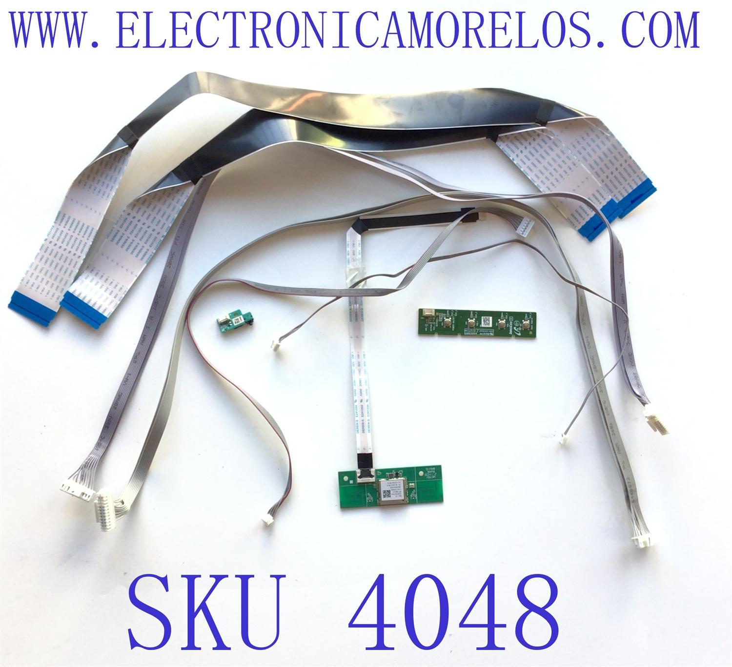 KIT PARA TV VIZIO  ((COMBO DE BOTONERA Y MODULO WIFI)) / 0C8B7DA47961 / WT5YM2611 / 2104172990000 / 6M01B00010000 / E468572 / BX7MF23 / CEM-1EC502F / DISPLAY JR645R3HA1L / MODELO V655-J09 LIAIG2M